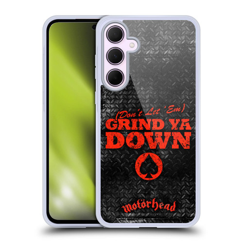 Motorhead Key Art Don't Let 'Em Grind You Down Soft Gel Case for Samsung Galaxy A35 5G
