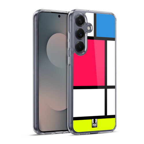 Head Case Designs Hued Tiles Neon Soft Gel Case for Samsung Galaxy S25+ & MagSafe