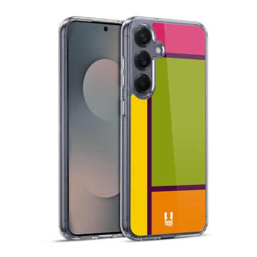 Head Case Designs Hued Tiles Preppy Soft Gel Case for Samsung Galaxy S25+ & MagSafe