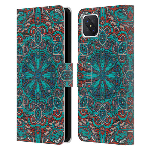 Aimee Stewart Mandala Moroccan Sea Leather Book Wallet Case Cover For OPPO Reno4 Z 5G