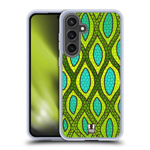 Head Case Designs Mad Print 2 Snakeskin Soft Gel Case for Samsung Galaxy S24 FE & MagSafe