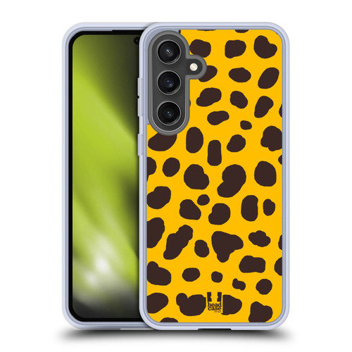 Head Case Designs Mad Print 2 Yellow Spots Soft Gel Case for Samsung Galaxy S24 FE & MagSafe