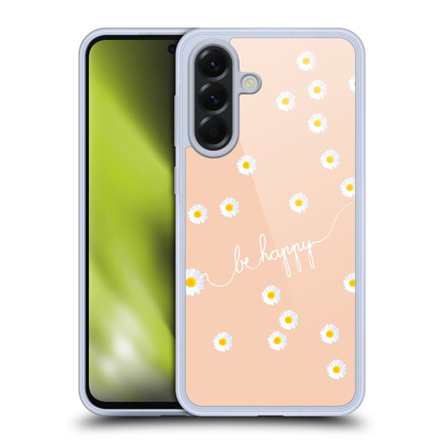 Monika Strigel Happy Daisy Peach Soft Gel Case for Samsung Galaxy A56 5G