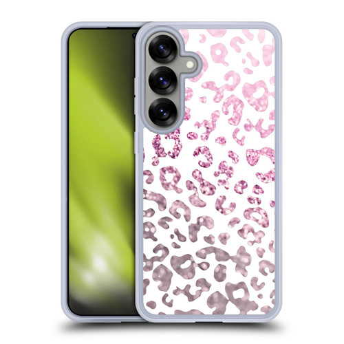 Monika Strigel Animal Print Glitter Pink Soft Gel Case for Samsung Galaxy S25+ & MagSafe