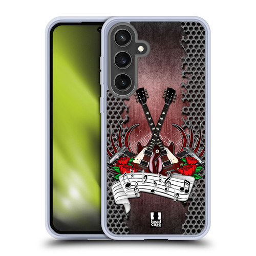 Head Case Designs Music Genre Rock Soft Gel Case for Samsung Galaxy S24 FE & MagSafe