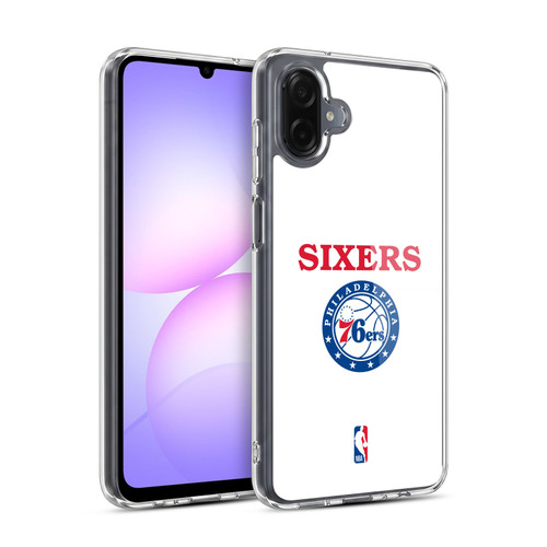 NBA Philadelphia 76ers Logo Black Design Soft Gel Case for Samsung Galaxy A07 5G