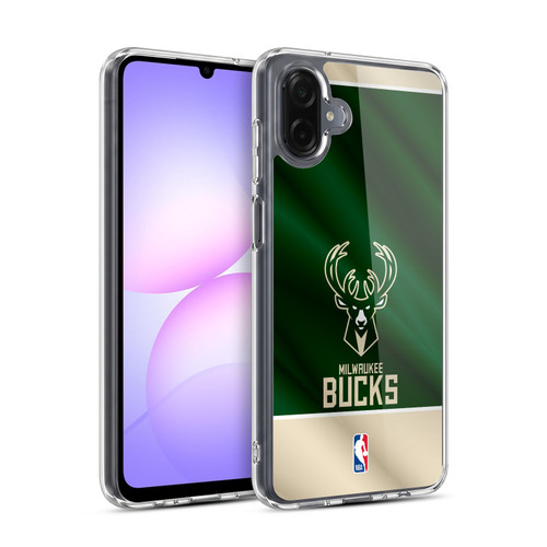 NBA Milwaukee Bucks Horizontal Banner Soft Gel Case for Samsung Galaxy A07 5G