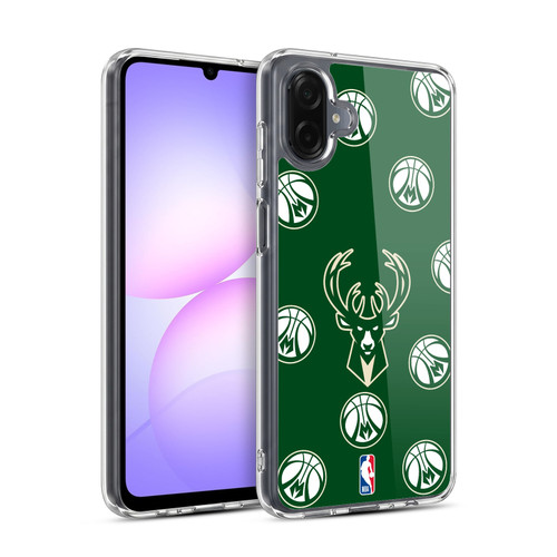 NBA Milwaukee Bucks Patterns Soft Gel Case for Samsung Galaxy A07 5G