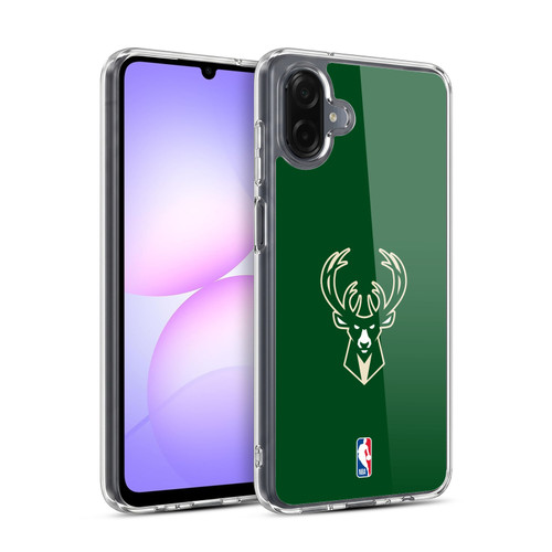 NBA Milwaukee Bucks Plain Soft Gel Case for Samsung Galaxy A07 5G
