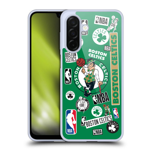 NBA Boston Celtics Sticker Collage Soft Gel Case for Samsung Galaxy A26 5G