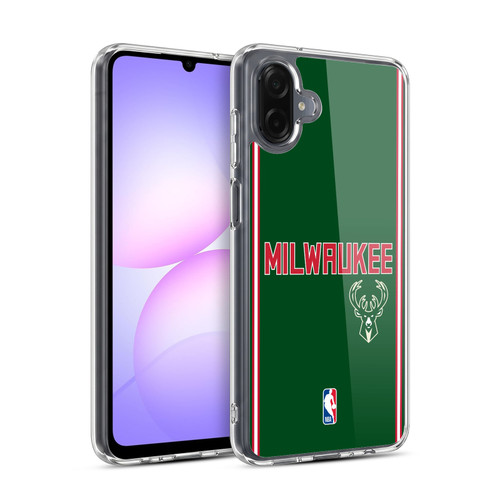 NBA Milwaukee Bucks Logo Retro Design Soft Gel Case for Samsung Galaxy A07 5G