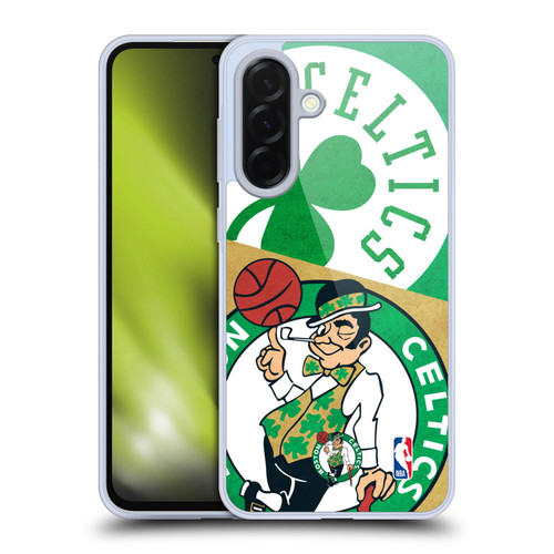 NBA Boston Celtics Half Oversized Soft Gel Case for Samsung Galaxy A36 5G