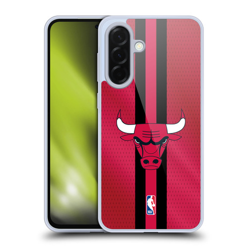 NBA Chicago Bulls Stripes Soft Gel Case for Samsung Galaxy A36 5G