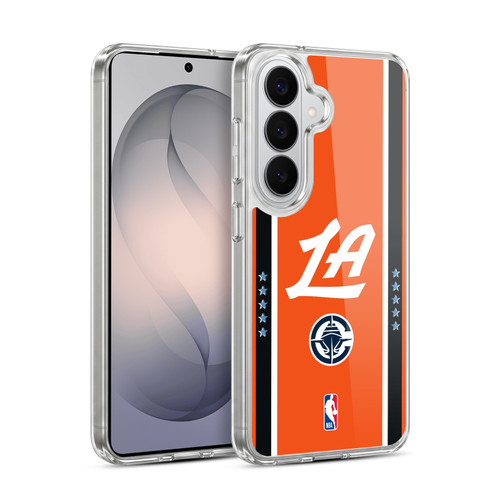 NBA Los Angeles Clippers Logo Orange Design Soft Gel Case for Samsung Galaxy S26