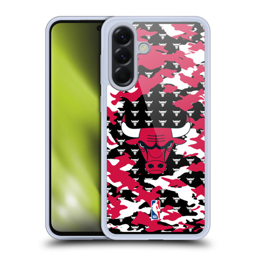 NBA Chicago Bulls Camouflage Soft Gel Case for Samsung Galaxy A56 5G