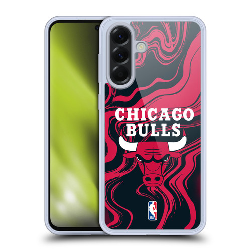 NBA Chicago Bulls Marble Agates Soft Gel Case for Samsung Galaxy A56 5G