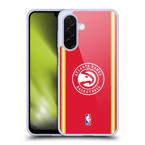 NBA Atlanta Hawks Logo Red Design Soft Gel Case for Samsung Galaxy A26 5G