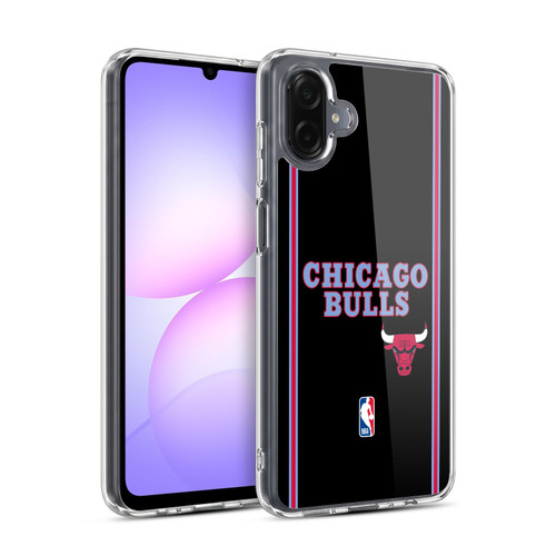 NBA Chicago Bulls Logo Black City Design Soft Gel Case for Samsung Galaxy A07 5G