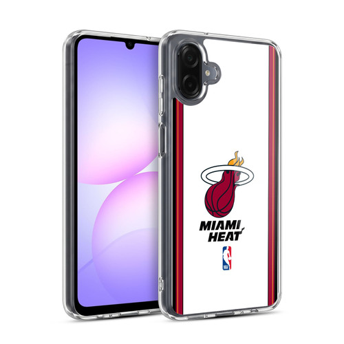 NBA Miami Heat Logo White Design Soft Gel Case for Samsung Galaxy A07 5G