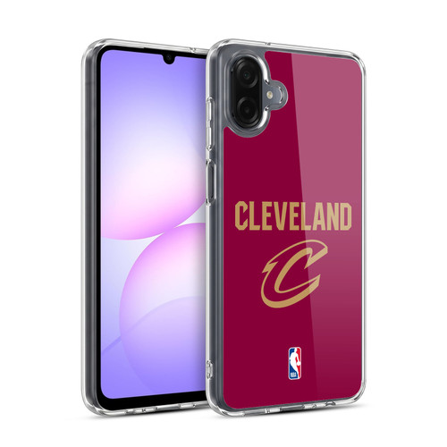 NBA Cleveland Cavaliers Logo Red Design Soft Gel Case for Samsung Galaxy A07 5G
