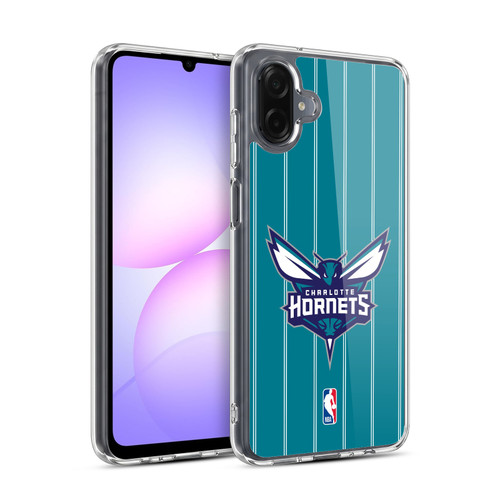 NBA Charlotte Hornets Logo Teal Design Soft Gel Case for Samsung Galaxy A07 5G