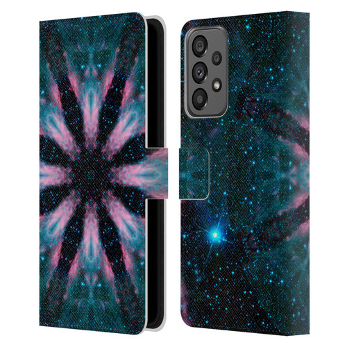 Aimee Stewart Mandala Galactic Leather Book Wallet Case Cover For Samsung Galaxy A73 5G (2022)