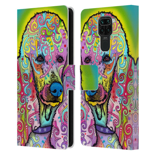 Dean Russo Dogs 3 Poodle Leather Book Wallet Case Cover For Xiaomi Redmi Note 9 / Redmi 10X 4G