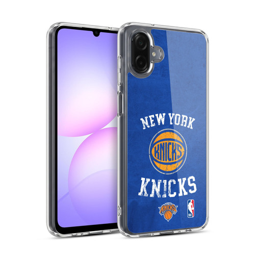 NBA New York Knicks Distressed Soft Gel Case for Samsung Galaxy A07 5G