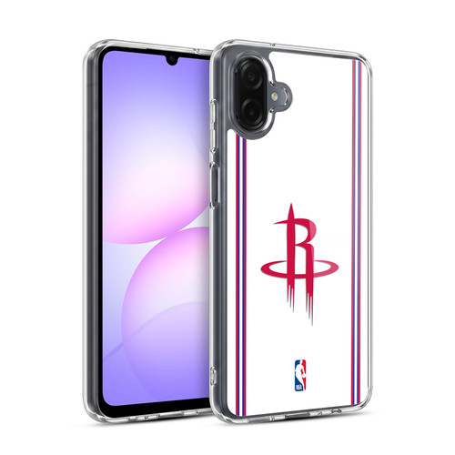 NBA Houston Rockets Logo White Design Soft Gel Case for Samsung Galaxy A07 5G