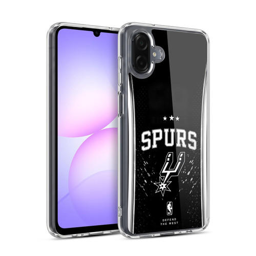 NBA San Antonio Spurs Silver Line Soft Gel Case for Samsung Galaxy A07 5G