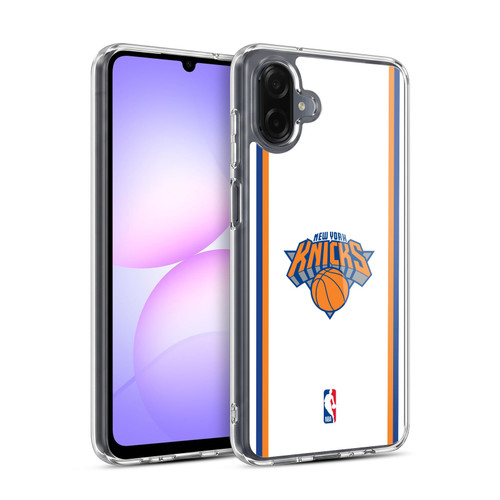 NBA New York Knicks Logo White Design Soft Gel Case for Samsung Galaxy A07 5G