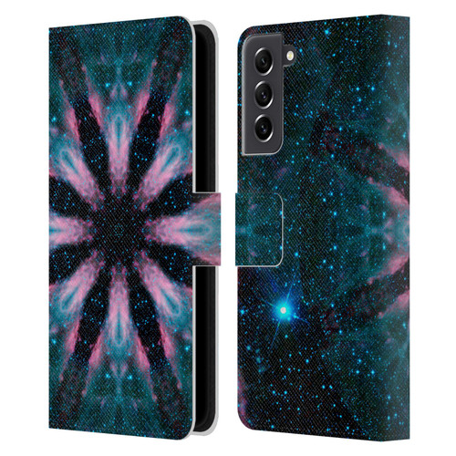 Aimee Stewart Mandala Galactic Leather Book Wallet Case Cover For Samsung Galaxy S21 FE 5G