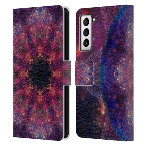 Aimee Stewart Mandala Galactic 2 Leather Book Wallet Case Cover For Samsung Galaxy S21 5G