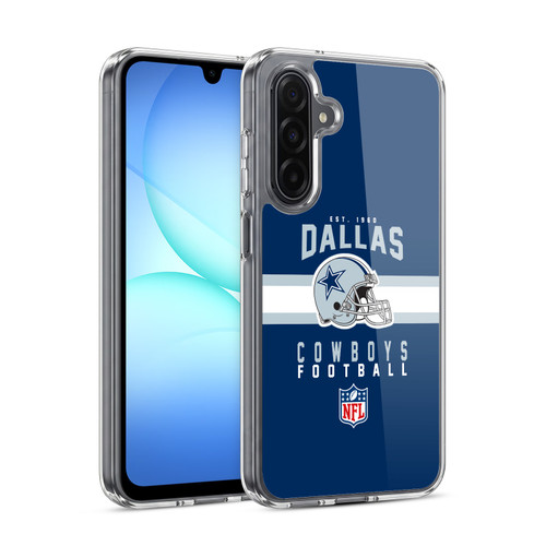 NFL Dallas Cowboys Graphics Helmet Typography Soft Gel Case for Samsung Galaxy A17 4G / 5G