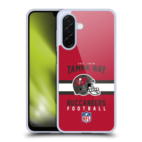 NFL Tampa Bay Buccaneers Graphics Helmet Typography Soft Gel Case for Samsung Galaxy A26 5G