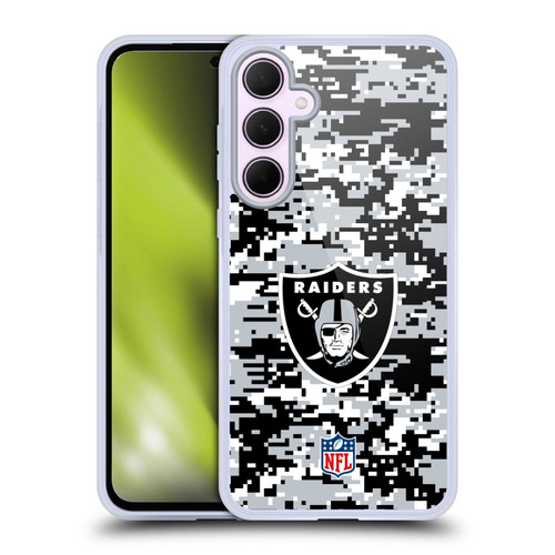 NFL Las Vegas Raiders Graphics Digital Camouflage Soft Gel Case for Samsung Galaxy A35 5G