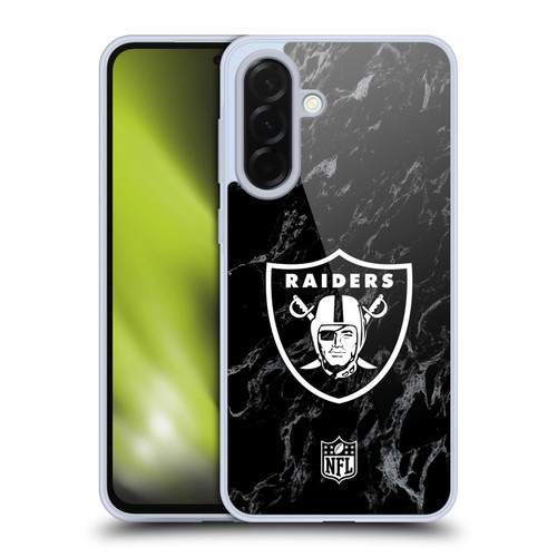 NFL Las Vegas Raiders Graphics Coloured Marble Soft Gel Case for Samsung Galaxy A36 5G