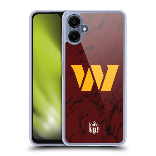 NFL Washington Football Team Graphics Coloured Marble Soft Gel Case for Samsung Galaxy A06 4G / 5G