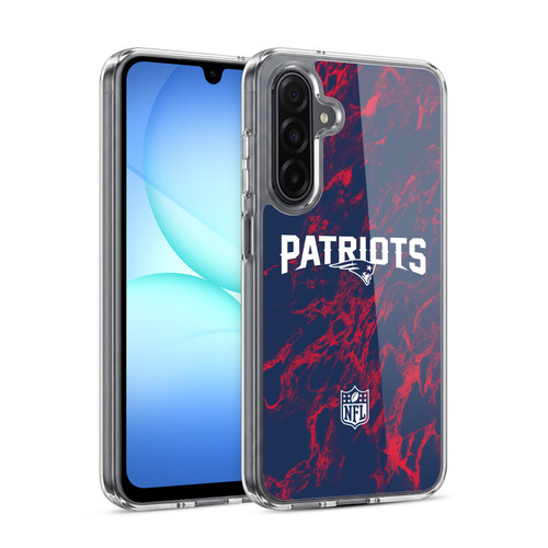 NFL New England Patriots Graphics Coloured Marble Soft Gel Case for Samsung Galaxy A17 4G / 5G