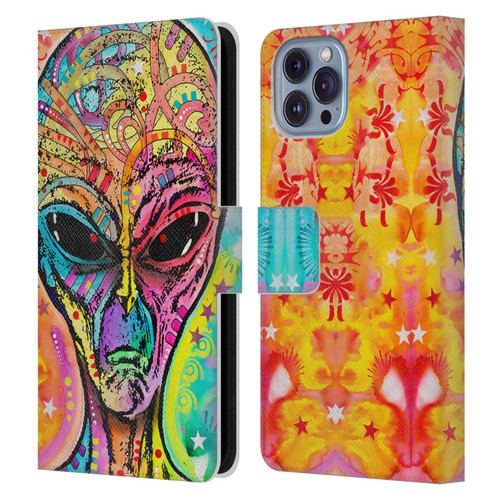 Dean Russo Pop Culture Alien Leather Book Wallet Case Cover For Apple iPhone 14
