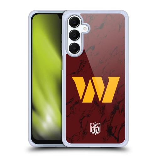 NFL Washington Football Team Graphics Coloured Marble Soft Gel Case for Samsung Galaxy A16 5G & MagSafe