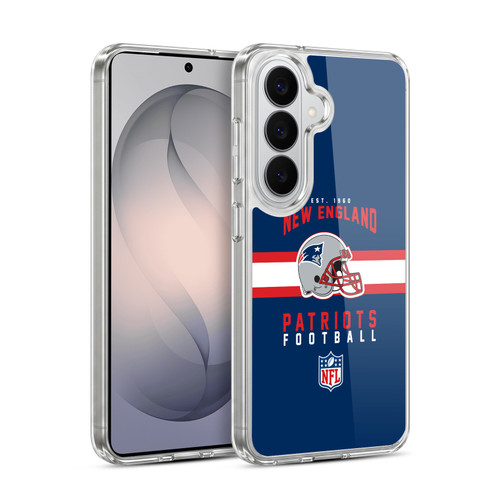 NFL New England Patriots Graphics Helmet Typography Soft Gel Case for Samsung Galaxy S26