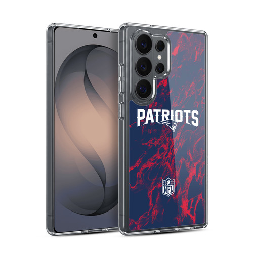 NFL New England Patriots Graphics Coloured Marble Soft Gel Case for Samsung Galaxy S26 Ultra