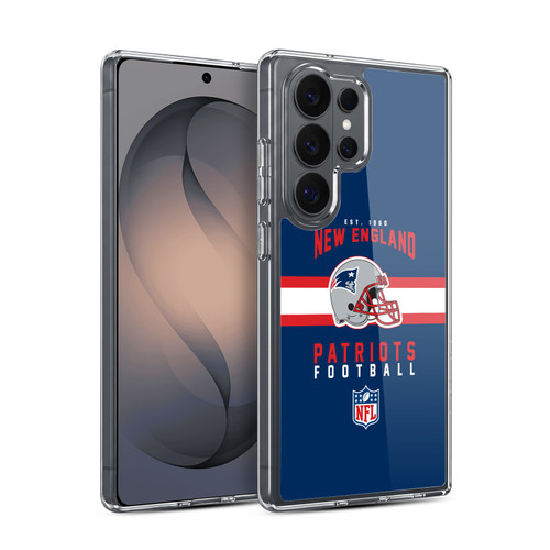 NFL New England Patriots Graphics Helmet Typography Soft Gel Case for Samsung Galaxy S26 Ultra