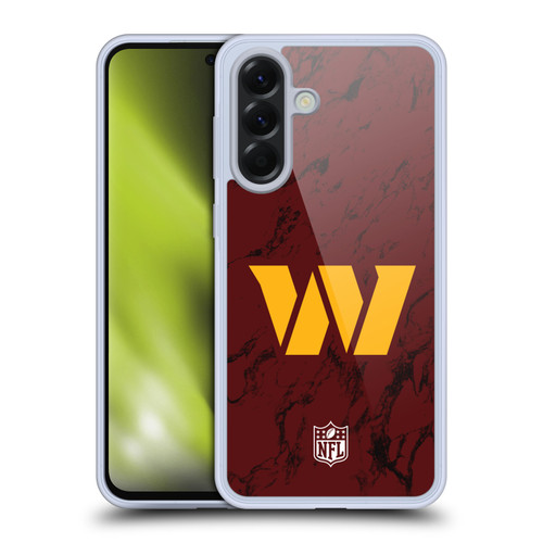 NFL Washington Football Team Graphics Coloured Marble Soft Gel Case for Samsung Galaxy A56 5G