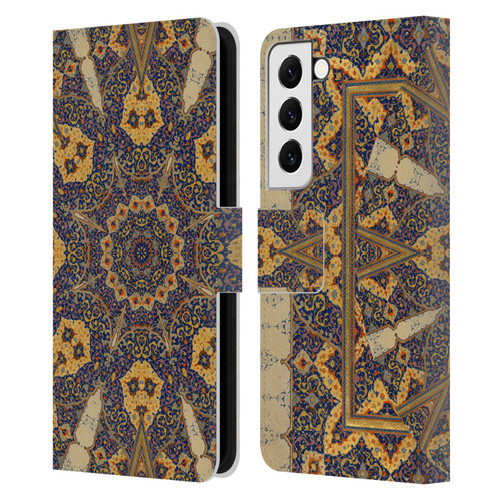 Aimee Stewart Mandala Ancient Script Leather Book Wallet Case Cover For Samsung Galaxy S22 5G