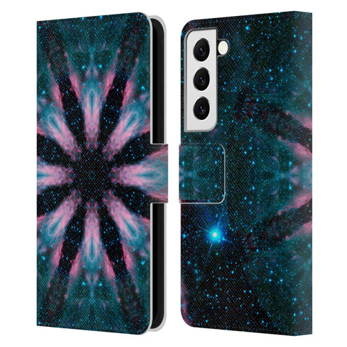 Aimee Stewart Mandala Galactic Leather Book Wallet Case Cover For Samsung Galaxy S22 5G