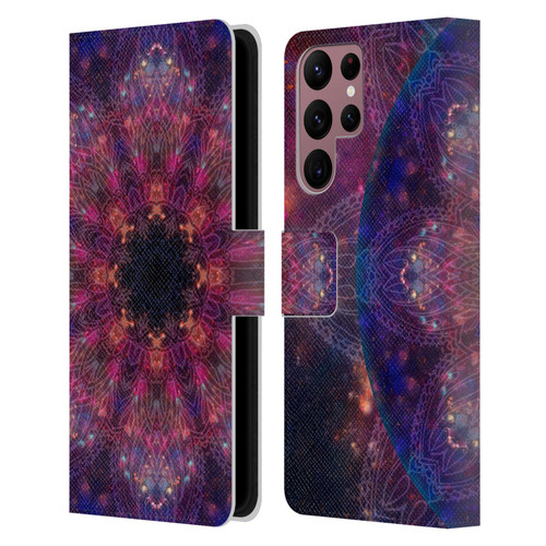 Aimee Stewart Mandala Galactic 2 Leather Book Wallet Case Cover For Samsung Galaxy S22 Ultra 5G