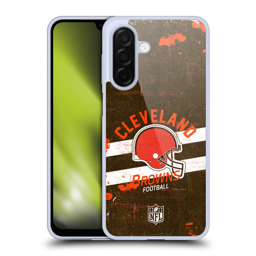 NFL Cleveland Browns Logo Art Helmet Distressed Soft Gel Case for Samsung Galaxy A26 5G