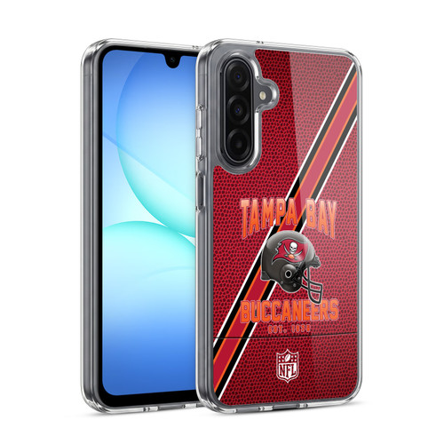 NFL Tampa Bay Buccaneers Logo Art Football Stripes Soft Gel Case for Samsung Galaxy A17 4G / 5G